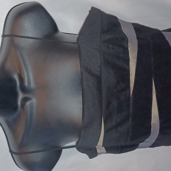 FIESTA Formals Spagetti strap dress, black & gold - Picture 2 of 7